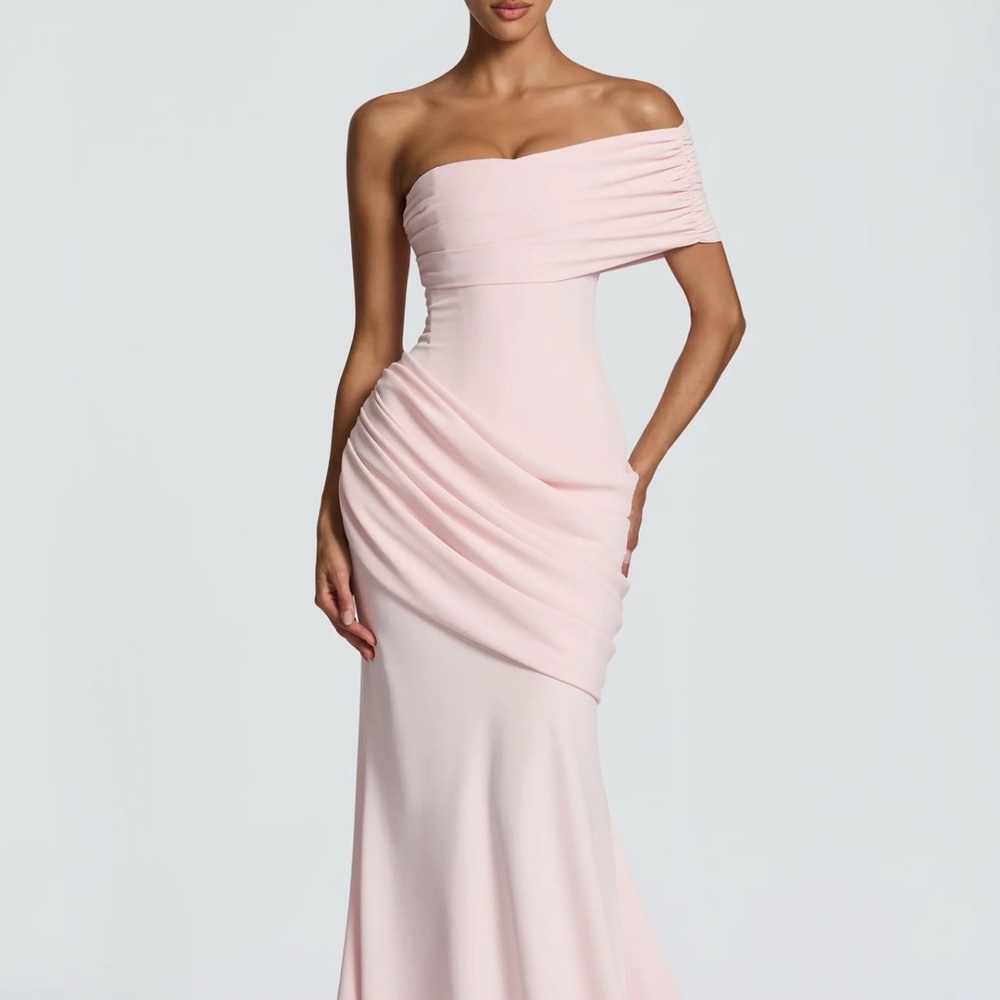 Babyboo Fashion Chic One-Shoulder Pink Dress